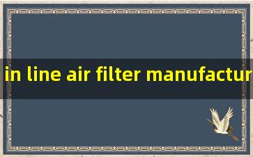 in line air filter manufacturers